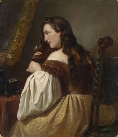 En el tocador de Carl Adolf Gugel